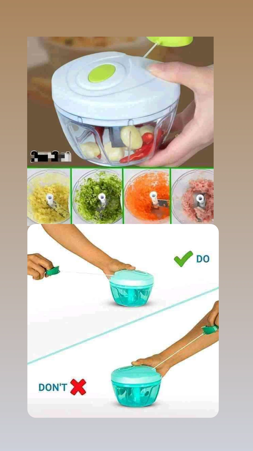 Hand chopper blender